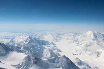 snow covered mountains