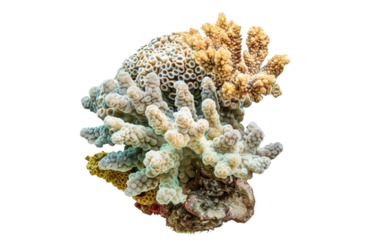 Corals isolated on transparent background