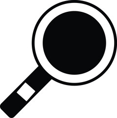 vector magnifying glass Search icon. Magnifying glass icon, vector magnifier or loupe sign.