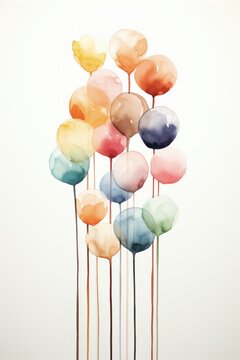 Colorful Balloons Cluster