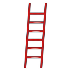 Cartoon Firefighter Safety Equipment. Isolated on White Background. Vector Sticker Design.