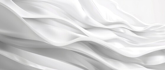 Obraz premium Ein abstrakter weißer Hintergrund mit geschwungenen Formen 