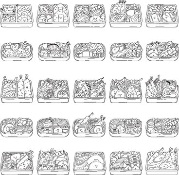 Bento Illustrations Element