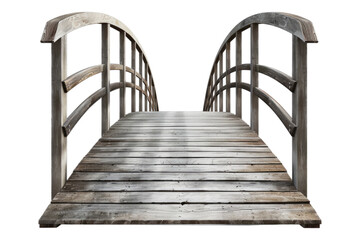 Fototapeta premium Footbridge isolated on transparent background