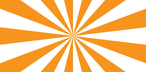Abstract orange shine pop sunburst ray comic vector sunbeam wallpaper. sunlight frame sunray backdrop creative concept expression paper modern graphic design.
