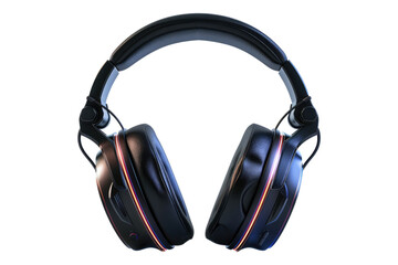 Gaming headphone isolated on transparent background