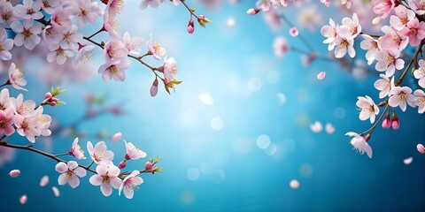 Beautiful cherry blossom flower background wallpaper.