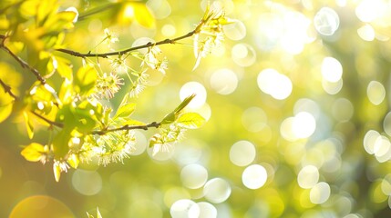 Spring Blossoms in Sunlight