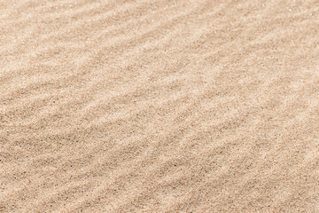 Sand ripples, natural background photo with selective soft focus