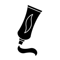 Flat style Vector Icon Related Toothpaste Tube. Drugs. Isolated on White Background. Editable Stroke.