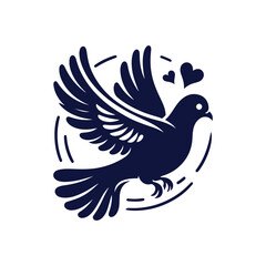 dove with peace sign
