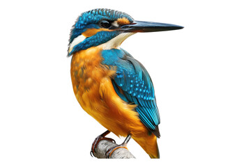 King fisher isolated on transparent background