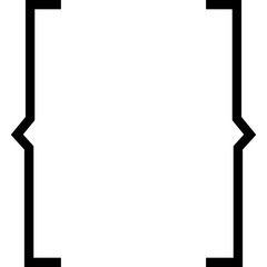 Bracket Icon. Curly Braces for Graphic Design. Vector Stock Illustration