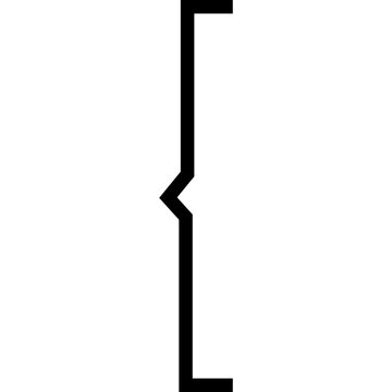 Bracket Icon. Curly Braces for Graphic Design. Vector Stock Illustration