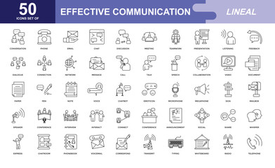 Communication icon set
