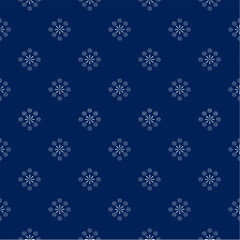Seamless snowflake pattern for winter holiday design and decoration