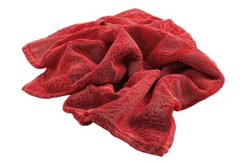 Microfiber towel isolated on transparent background