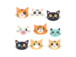 Funny Cats Clipart, Funny Cat Faces 