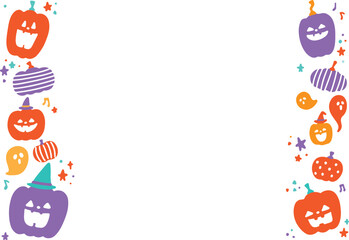 ジャックオランタンのハロウィンフレーム