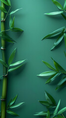 Obraz premium Green bamboo with copy space