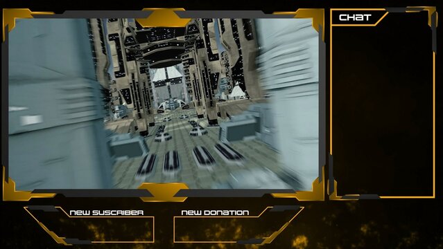 Futuristic Gaming Streamer Overlay Collection