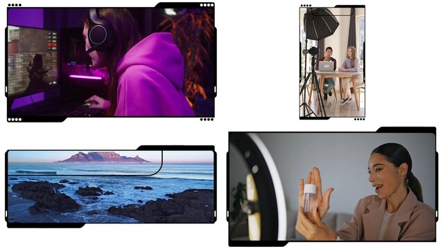 Futuristic Sci-Fi Border Element Pack