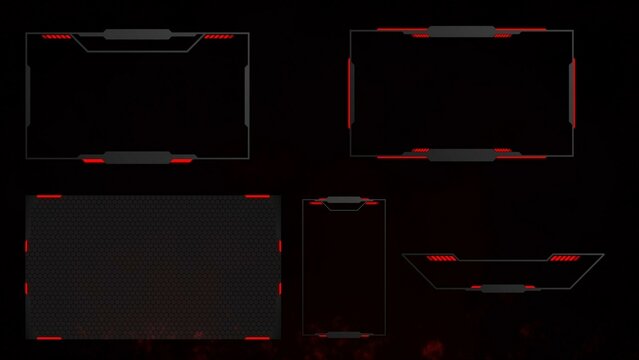 Epic Dark Gamer Sci-Fi Streamer Element Pack