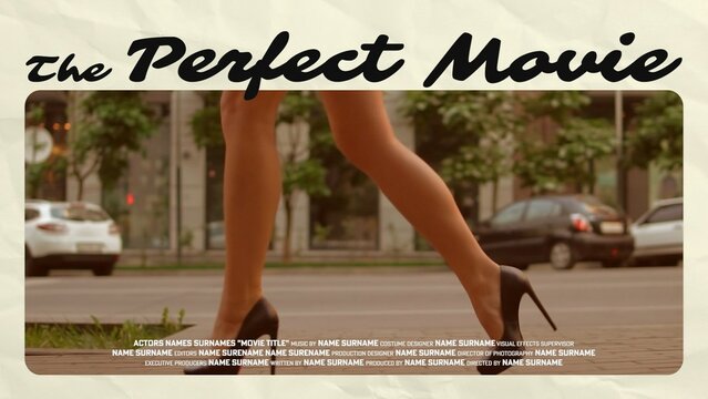 Modern Romantic Comedy Animated Movie Intro Title