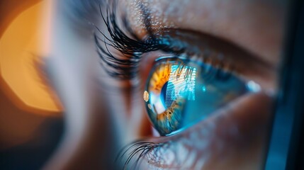 A close-up shot of a person using a digital eye chart app on their phone, promoting eye health awareness for World Sight Day.