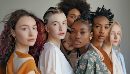 Obraz premium Diverse Group of Women Embracing Diversity