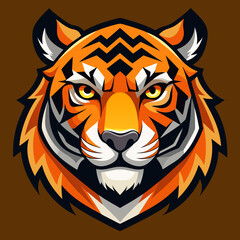 tiger head logo design , vector design , lion vector design