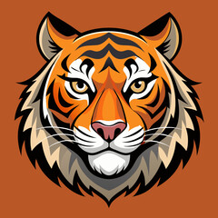 tiger head vector