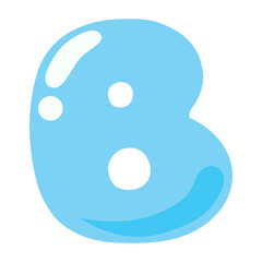 Sea Bubble Letter B