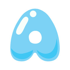 Sea Bubble Letter A
