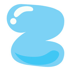 Sea Bubble Letter Z