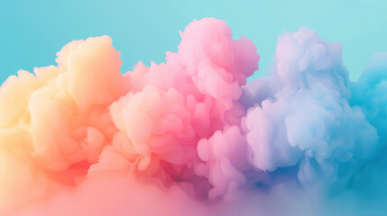 Fototapeta premium Captivating pastel gradient background with dreamy abstract blur for artistic projects.
