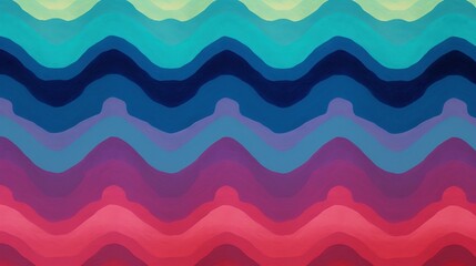 Design with Chevron border frame on colorful striped watercolor background for text or copy space.