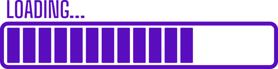 Obraz premium Loading Progress Bar Sticker 