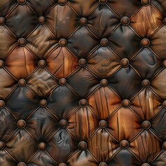 Naklejka premium Seamless abstract decorative leather pattern background