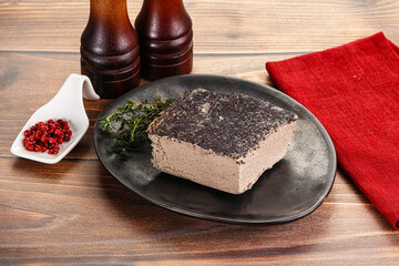 Delicous liver pate snack appetizer