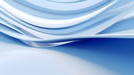 Fototapeta premium 3d rendering of white and blue abstract geometric background. Scene for advertising, technology, showcase, banner, game, sport, cosmetic, business, metaverse. Sci-Fi Illustration. Product display