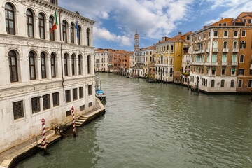Beaufitul canal streets in Venice, Italy