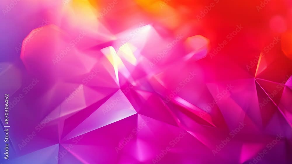 Poster An abstract geometric bokeh image with sharp lines