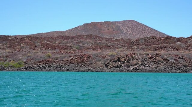 Volcano in Isla Coronado, sailing in the Sea of Cortez