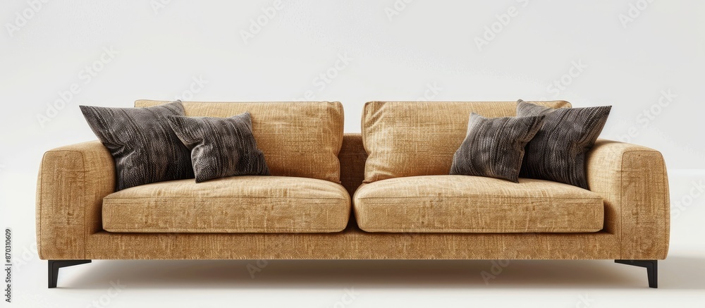 Poster modern sofa for the living room, note shallow depth of field. with copy space image. Place for adding text or design