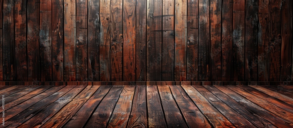 Poster wooden background with a textured wall providing a rustic appearance, perfect for a copy space image