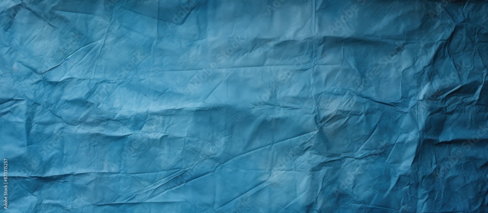 Poster textured background of crumpled blue grunge paper with copy space image.