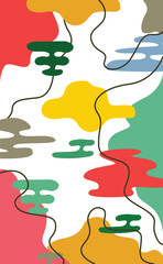 abstract colour pattern design 