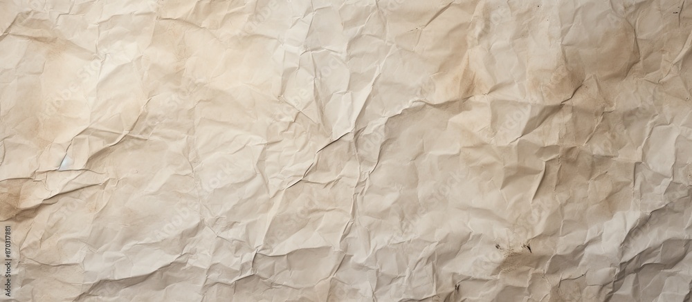 Poster Background of old crumpled paper texture with copy space image.