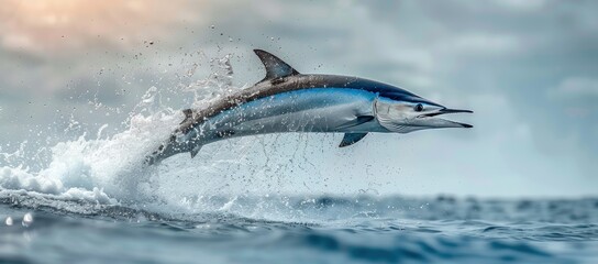 Fototapeta premium Marlin Leaping from the Ocean